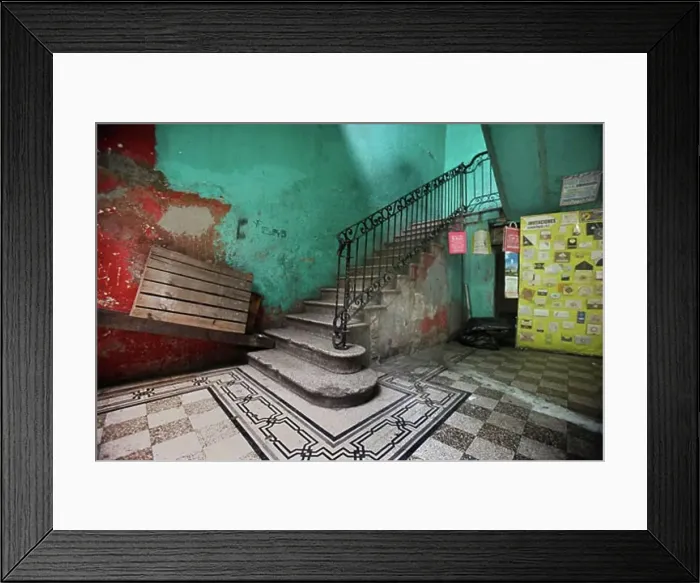Framed Print : Lobby of an Old Building, Mexico City, Mexico Framed Print : Lobby of an Old Building, Mexico City, Mexico