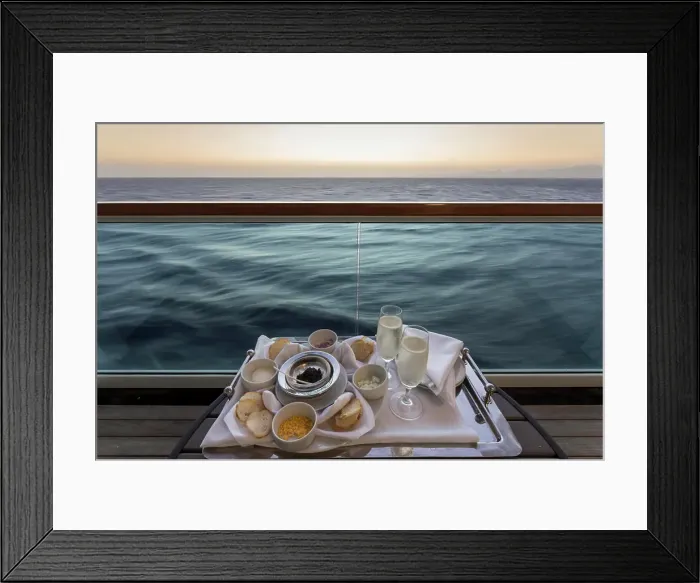 Framed Print : Chilled champagne and caviar with all the trimmings Framed Print : Chilled champagne and caviar with all the trimmings