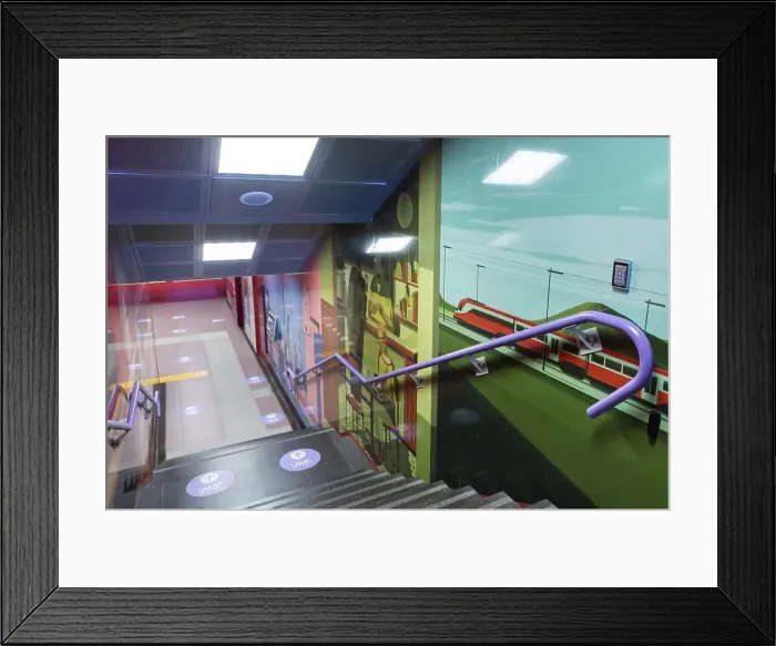 Framed Print : Metro m5 tre torri, by emiliano ponzi, milan, Italy Framed Print : Metro m5 tre torri, by emiliano ponzi, milan, Italy
