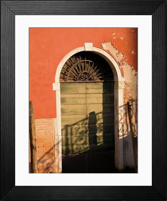 Framed Print : Weathered doorway, Venice, Italy