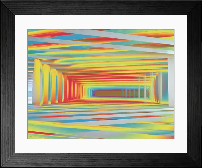 Framed Print : Rooftop perspectives in Singapore, abstract visualization Framed Print : Rooftop perspectives in Singapore, abstract visualization