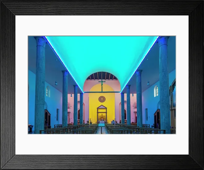 Framed Print : Prada foundation: red church, Milan, Italy Framed Print : Prada foundation: red church, Milan, Italy