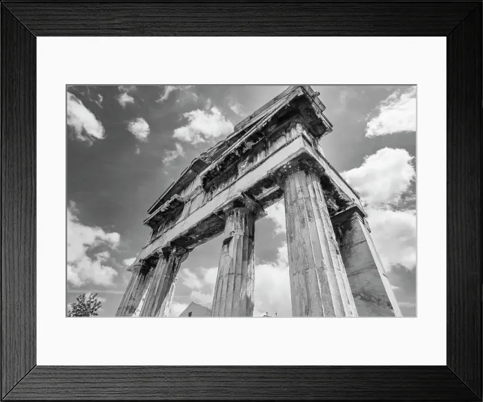 Framed Print : Gate Of Athena Archegetis at the Roman Agora, an archaeological site in Athens, Greece; Athens, Greece Framed Print : Gate Of Athena Archegetis at the Roman Agora, an archaeological site in Athens, Greece; Athens, Greece