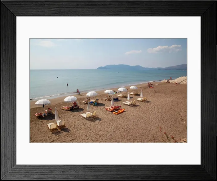 Framed Print : Beach, Kalamaki, Zakynthos, Ionian Islands, Greek Islands, Greece, Europe