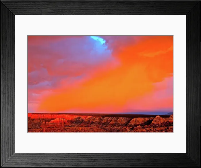 Framed Print : Alpenglow on rain over a canyon, Grand Canyon, Grandview Point, Grand Canyon National Park, Arizona, USA Framed Print : Alpenglow on rain over a canyon, Grand Canyon, Grandview Point, Grand Canyon National Park, Arizona, USA