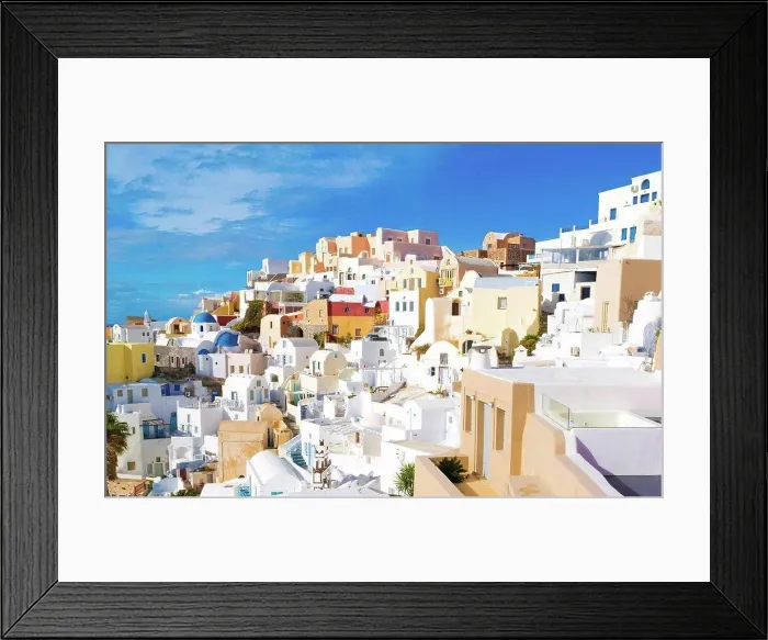 Framed Print : Oia, Santorini, Greece Framed Print : Oia, Santorini, Greece