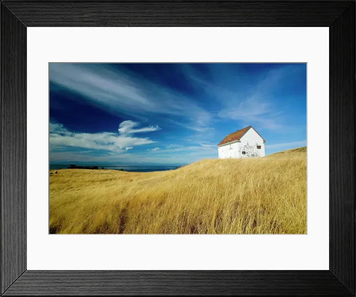 Framed Print : Old fog horn building at East Point park & lighthouse, Saturna Island, British Columbia, Canada Framed Print : Old fog horn building at East Point park & lighthouse, Saturna Island, British Columbia, Canada