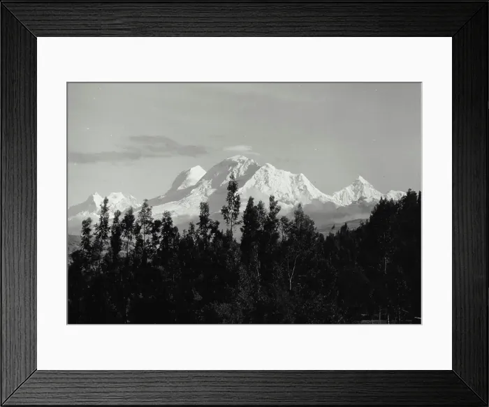 Framed Print : Vintage Photograph. Huascaran, Highest Andean Peak in Peru Framed Print : Vintage Photograph. Huascaran, Highest Andean Peak in Peru