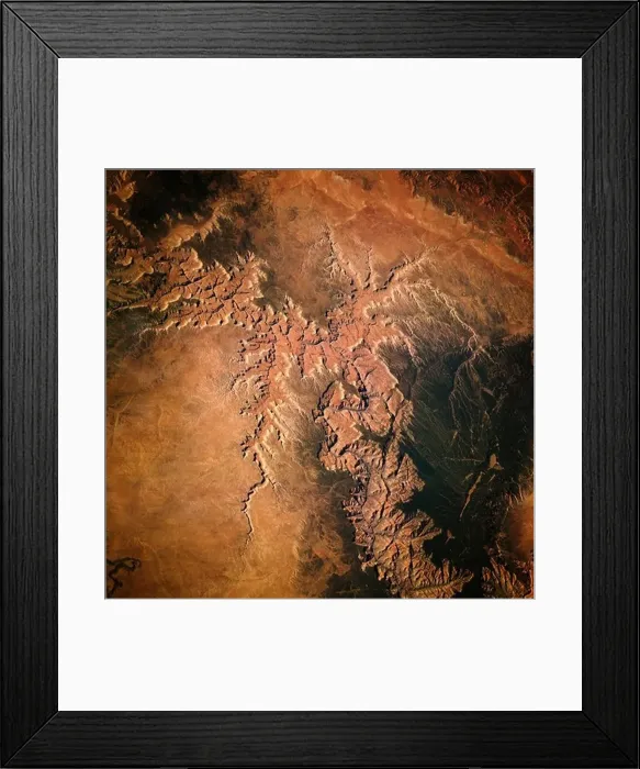 Framed Print : The Grand Canyon as Seen from Space Framed Print : The Grand Canyon as Seen from Space