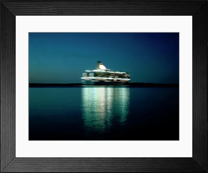Framed Print : Cruise ship
