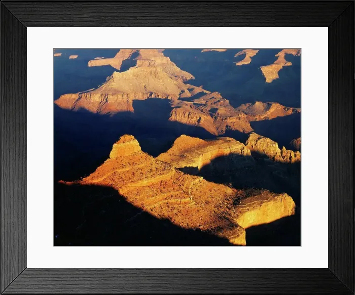 Framed Print : The Grand Canyon viewed from just east of Yaki Point on the South Rim