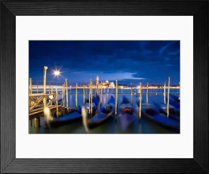 Framed Print : Quay at St Mark's Square with Gondolas and view towards San Giorgio Maggiore Island, Venice, Italy, Europe Framed Print : Quay at St Mark's Square with Gondolas and view towards San Giorgio Maggiore Island, Venice, Italy, Europe