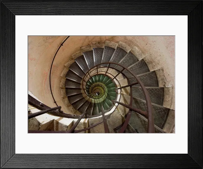 Framed Print : Spiral staircase in the Arc de Triomphe, Paris, France Paris, France
