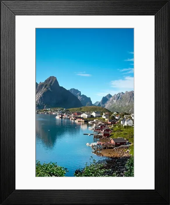 Framed Print : Reine village, Moskenesoya, Lofoten Islands, North Norway, Norway