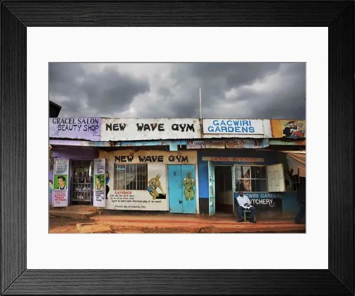 Framed Print : New Wave Gym, Nairobi, Kenya