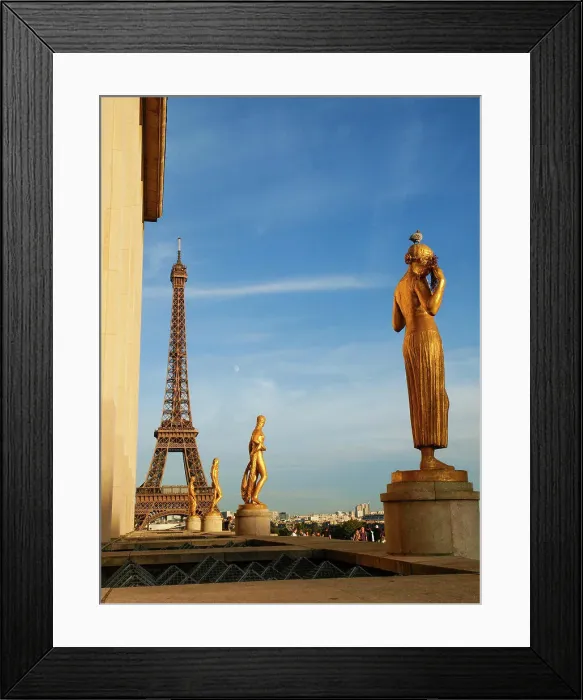 Framed Print : Paris, Eiffel Tower, Tour Eiffel, Trocadero, France