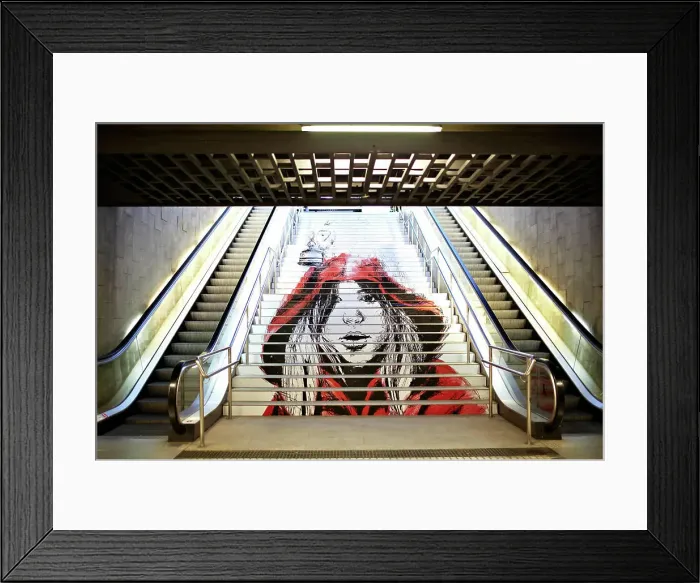 Framed Print : Graffiti in the metro Framed Print : Graffiti in the metro