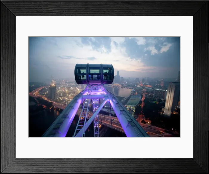 Framed Print : The Singapore Flyer, a 42 story high observation wheel Framed Print : The Singapore Flyer, a 42 story high observation wheel