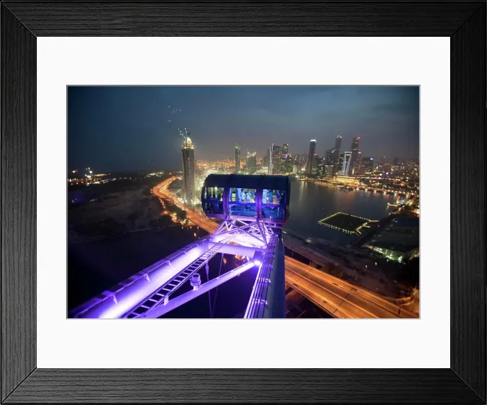 Framed Print : The Singapore Flyer, a 42 story high observation wheel