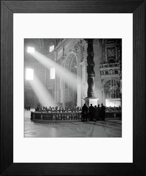 Framed Print : Poll photo collection. Rome: visit to the Vatican City