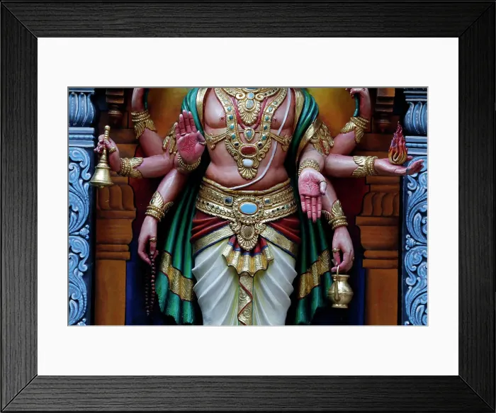 Framed Print : Sri Krishnan hindu temple. Hindu deity. Decorative sculpture. Singapore Framed Print : Sri Krishnan hindu temple. Hindu deity. Decorative sculpture. Singapore