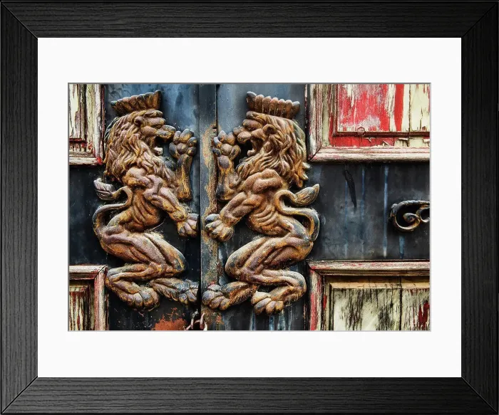 Framed Print : detail of an old door, Vietnam, Southeast Asia