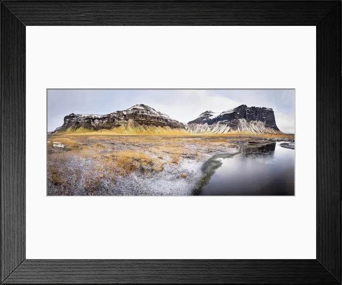 Framed Print : Iceland, winter landscape