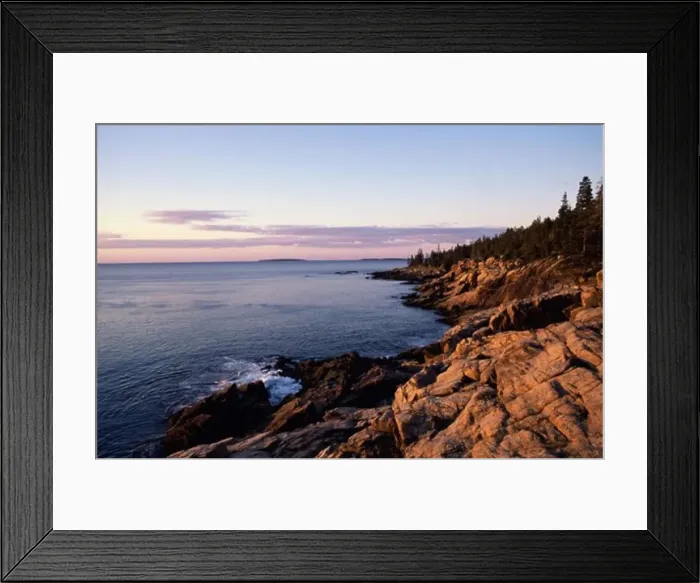 Framed Print : Rock formations on the coast, Acadia National Park, Maine, USA Framed Print : Rock formations on the coast, Acadia National Park, Maine, USA