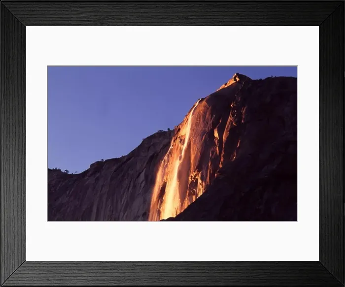 Framed Print : Low angle view of a waterfall, Horsetail Falls, Yosemite National Park, California, USA Framed Print : Low angle view of a waterfall, Horsetail Falls, Yosemite National Park, California, USA