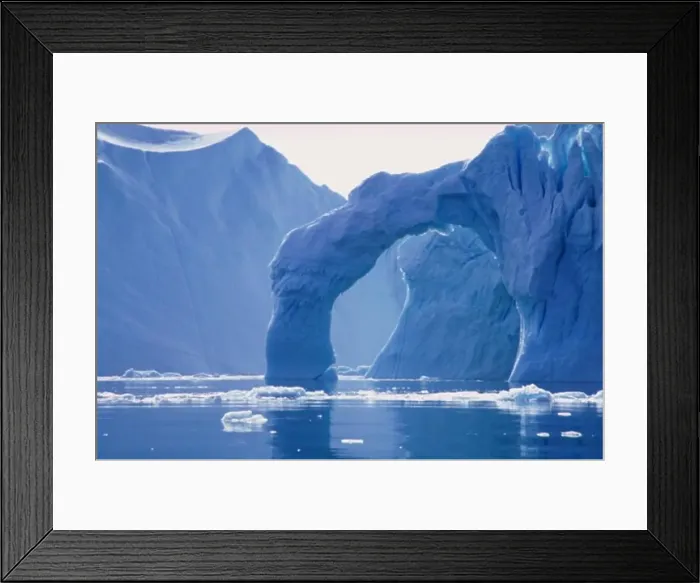 Framed Print : Icebergs in water, Disko Bay, Greenland Framed Print : Icebergs in water, Disko Bay, Greenland
