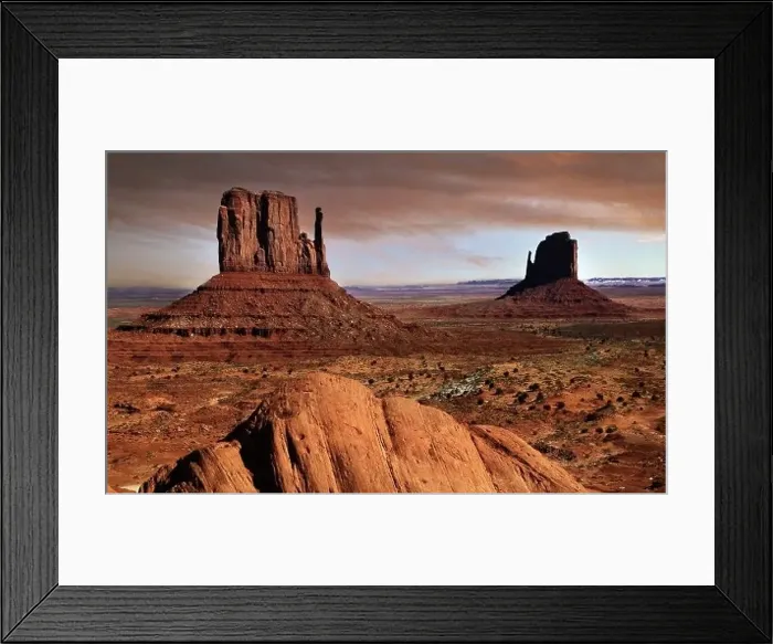 Framed Print : Rock formations on a landscape, Monument Valley, Utah, USA Framed Print : Rock formations on a landscape, Monument Valley, Utah, USA