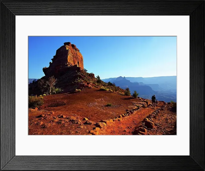 Framed Print : Hike in Grand Canyon