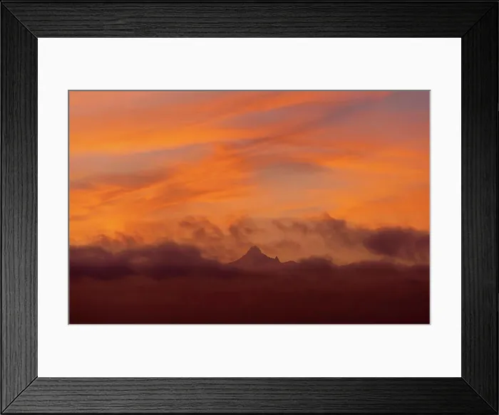 Framed Print : Mt Kenya coming out from clouds at dawn, Ol Pejeta Conservancy; Kenya Framed Print : Mt Kenya coming out from clouds at dawn, Ol Pejeta Conservancy; Kenya