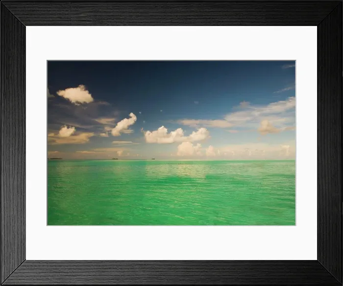 Framed Print : Panoramic view of the sea, Tahaa, Tahiti, French Polynesia