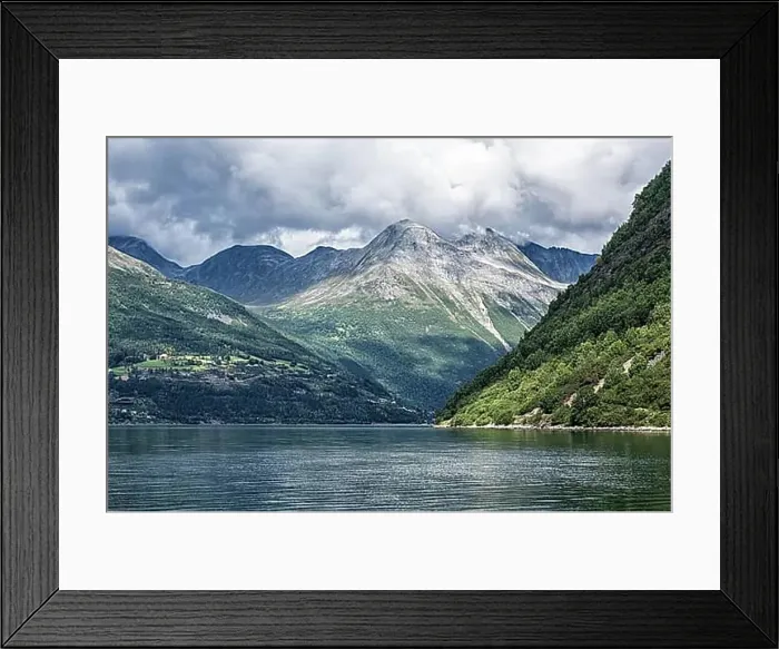 Framed Print : At the Storfjord in Norway