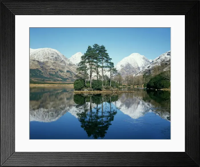 Framed Print : UK - Scotland, Highland, Glen Etive, Mountain scenery in winter Framed Print : UK - Scotland, Highland, Glen Etive, Mountain scenery in winter