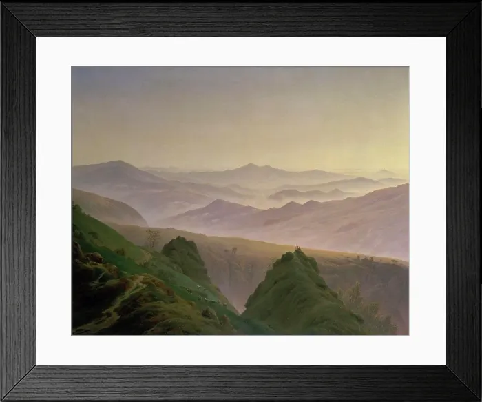 Framed Print : Morning in the Mountains 1823 Caspar David Friedrich (1774-1840 German) Hermitage Museum, St. Petersburg, Russia Framed Print : Morning in the Mountains 1823 Caspar David Friedrich (1774-1840 German) Hermitage Museum, St. Petersburg, Russia