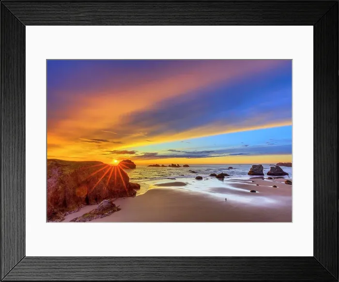 Framed Print : Bandon Beach on the Oregon Coast