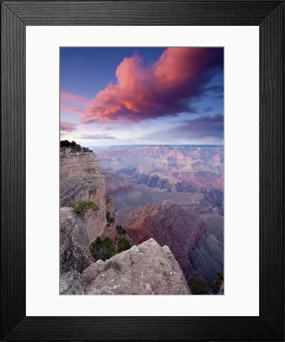 Framed Print : South Rim Of The Grand Canyon At Sunset, Arizona Framed Print : South Rim Of The Grand Canyon At Sunset, Arizona