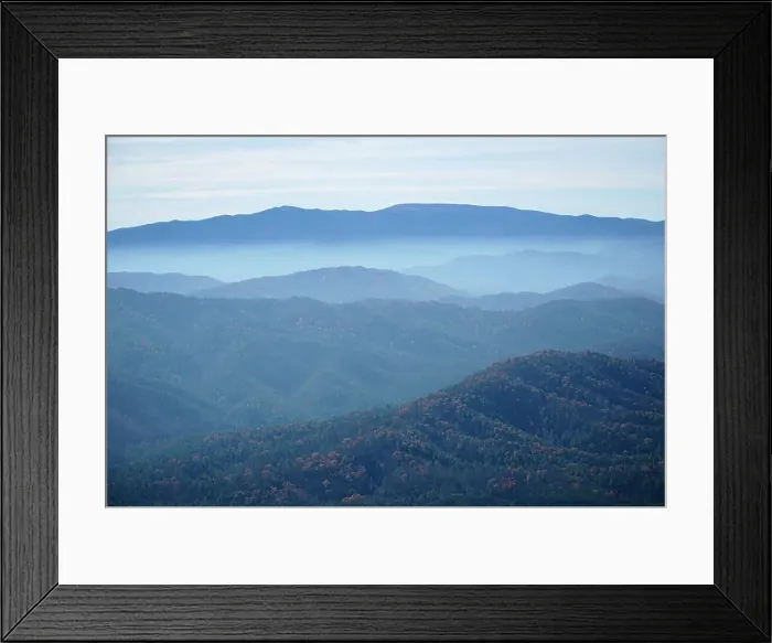 Framed Print : Blue Ridge Mountains, Great Smoky Mountains National Park, Tennessee Framed Print : Blue Ridge Mountains, Great Smoky Mountains National Park, Tennessee