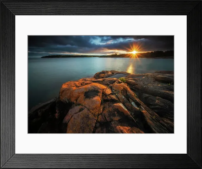 Framed Print : Sunset over Georgian bay, Killarney, Ontario, Canada Framed Print : Sunset over Georgian bay, Killarney, Ontario, Canada