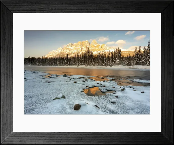 Framed Print : Castle Mountain in winter, Banff National Park, UNESCO World Heritage Site, Alberta, Canada, North America Framed Print : Castle Mountain in winter, Banff National Park, UNESCO World Heritage Site, Alberta, Canada, North America