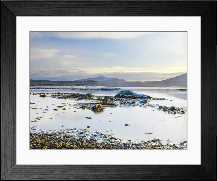 Framed Print : Coastal landscape at Tranoybotn near Naustneset The island Senja during winter in the north of Norway Framed Print : Coastal landscape at Tranoybotn near Naustneset The island Senja during winter in the north of Norway