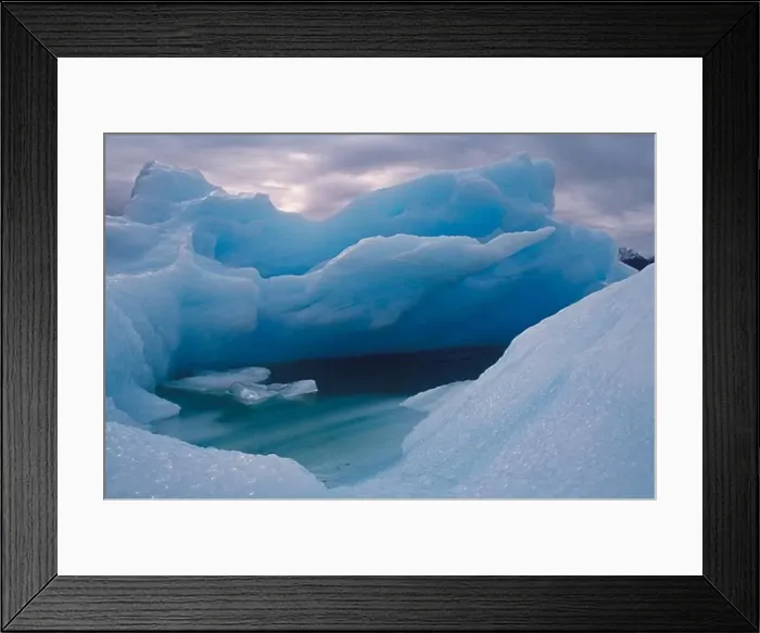 Framed Print : CHILE, LAGO SAN RAFAEL, ICEBERGS FROM GLACIER