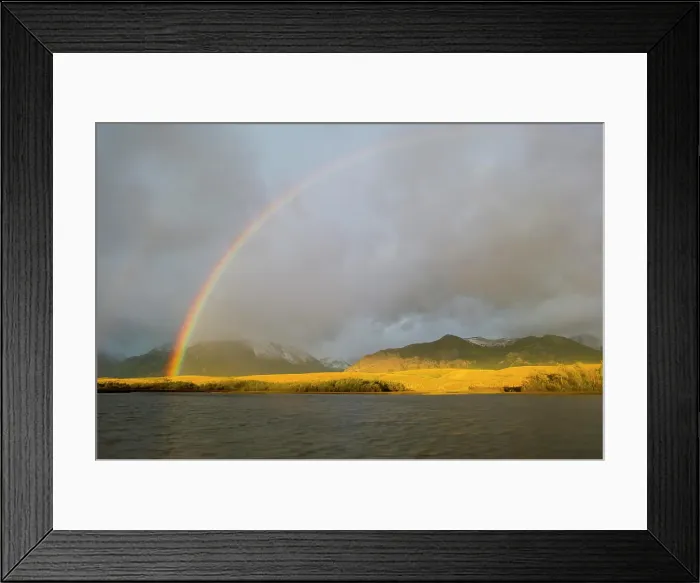 Framed Print : Waterton Lakes National Park, Rocky Mountains, Rainbow Framed Print : Waterton Lakes National Park, Rocky Mountains, Rainbow