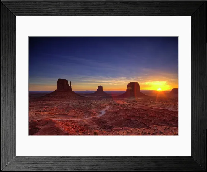 Framed Print : Rock formations in a desert, Monument Valley, Arizona-Utah, USA Framed Print : Rock formations in a desert, Monument Valley, Arizona-Utah, USA