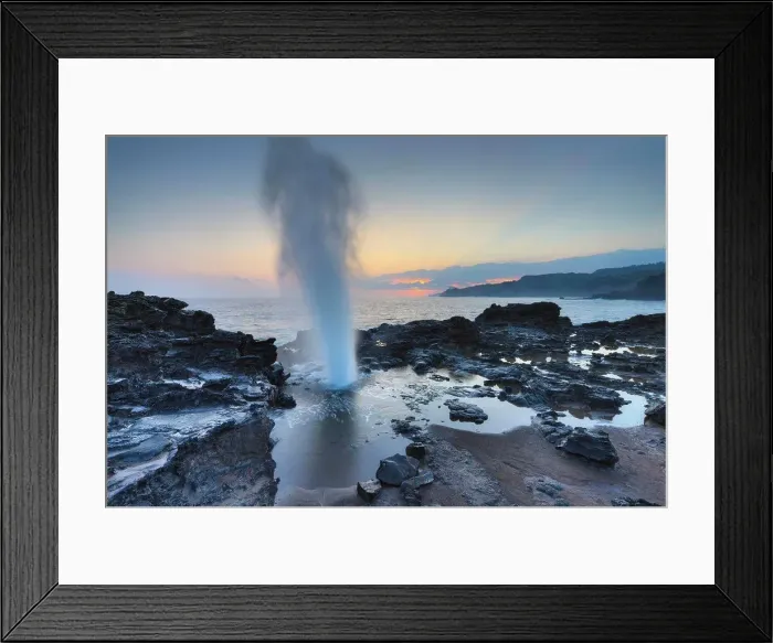 Framed Print : Blow hole on the coast, Nakalele Blowhole, Poelua Bay, Hawea Point, Maui, Hawaii, USA Framed Print : Blow hole on the coast, Nakalele Blowhole, Poelua Bay, Hawea Point, Maui, Hawaii, USA
