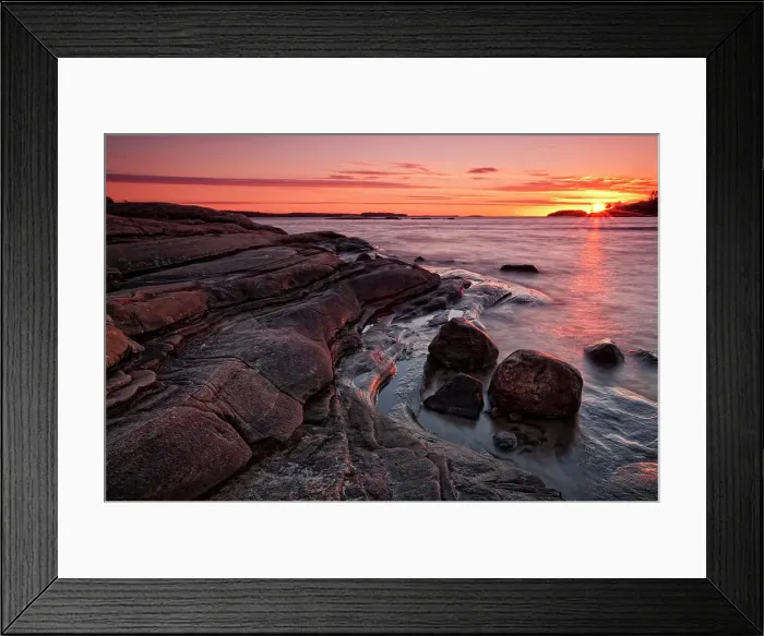 Framed Print : Sunset over Georgian Bay, Killbear Provincial Park, Ontario, Canada Framed Print : Sunset over Georgian Bay, Killbear Provincial Park, Ontario, Canada