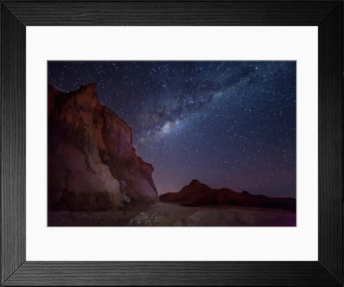 Framed Print : Nightscape in the Death Valley, Chile Framed Print : Nightscape in the Death Valley, Chile