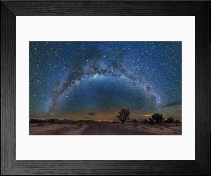 Framed Print : 360 degree view of the Milky Way in the Atacama Desert, Chile Framed Print : 360 degree view of the Milky Way in the Atacama Desert, Chile